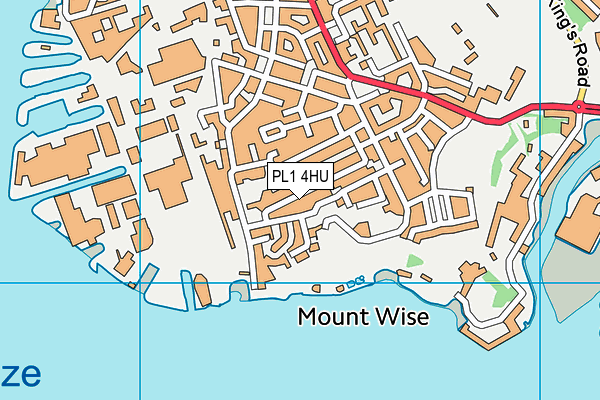 PL1 4HU map - OS VectorMap District (Ordnance Survey)