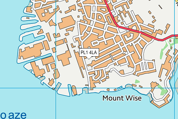 Mount Wise Community Primary School map (PL1 4LA) - OS VectorMap District (Ordnance Survey)