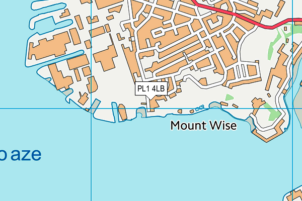 PL1 4LB map - OS VectorMap District (Ordnance Survey)