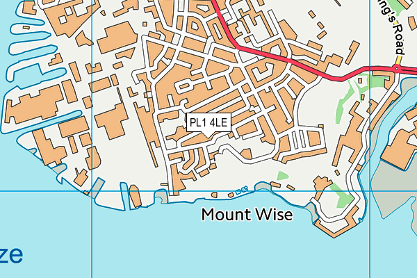 PL1 4LE map - OS VectorMap District (Ordnance Survey)