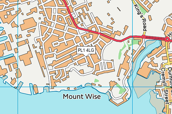 PL1 4LG map - OS VectorMap District (Ordnance Survey)