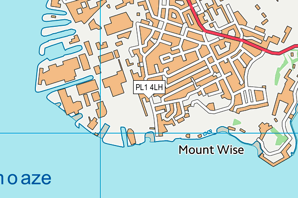 PL1 4LH map - OS VectorMap District (Ordnance Survey)