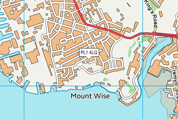 PL1 4LQ map - OS VectorMap District (Ordnance Survey)