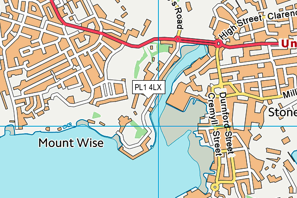 PL1 4LX map - OS VectorMap District (Ordnance Survey)