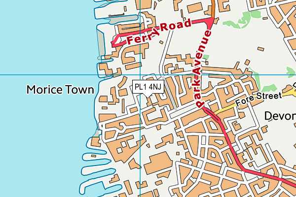 Marlborough Primary Academy map (PL1 4NJ) - OS VectorMap District (Ordnance Survey)