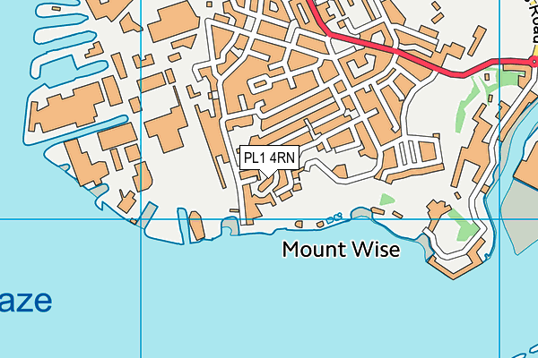 PL1 4RN map - OS VectorMap District (Ordnance Survey)