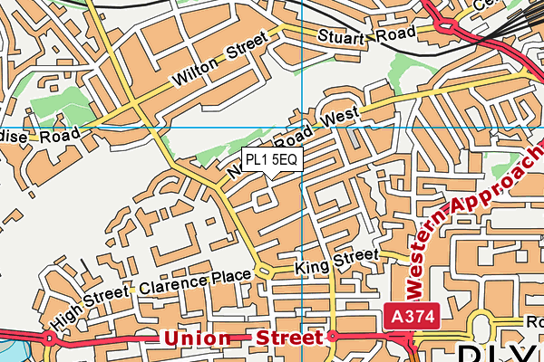 PL1 5EQ map - OS VectorMap District (Ordnance Survey)