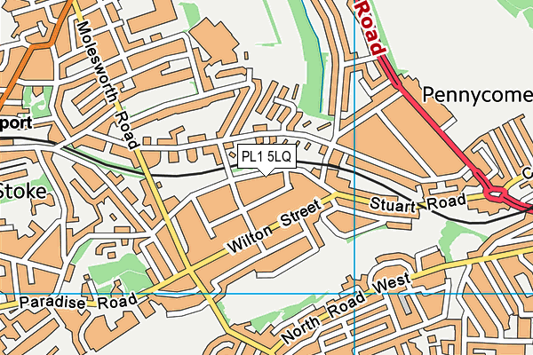 PL1 5LQ map - OS VectorMap District (Ordnance Survey)