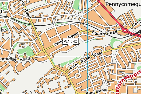 PL1 5NQ map - OS VectorMap District (Ordnance Survey)