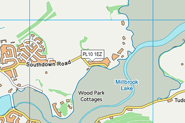 PL10 1EZ map - OS VectorMap District (Ordnance Survey)