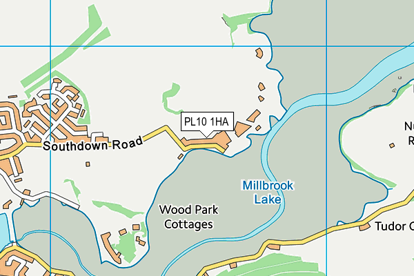 PL10 1HA map - OS VectorMap District (Ordnance Survey)