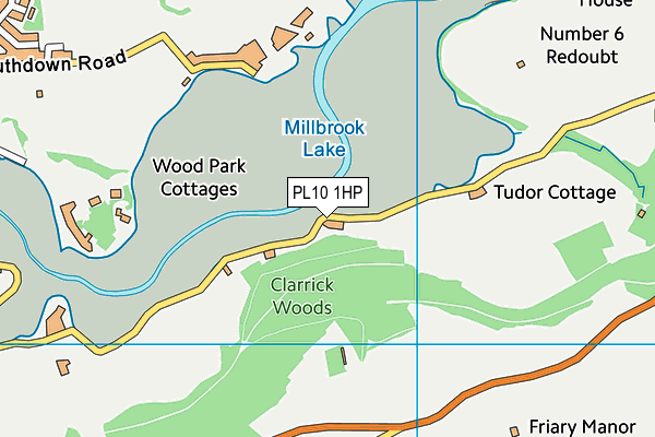 PL10 1HP map - OS VectorMap District (Ordnance Survey)