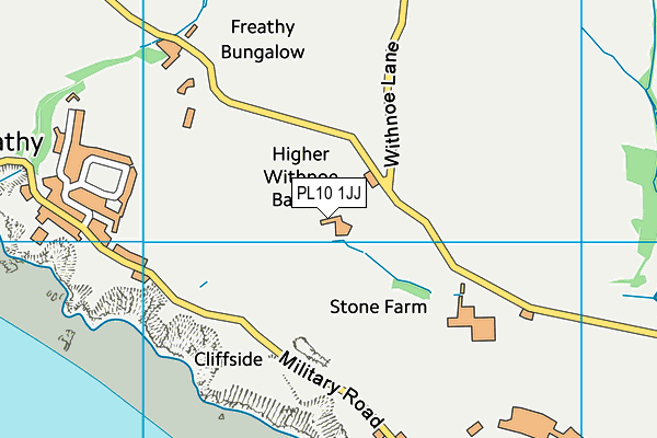 PL10 1JJ map - OS VectorMap District (Ordnance Survey)