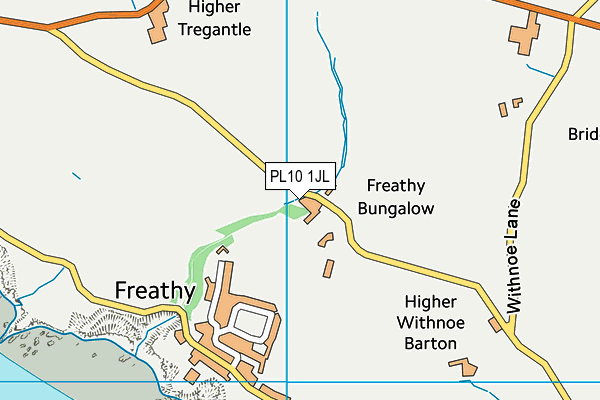 PL10 1JL map - OS VectorMap District (Ordnance Survey)