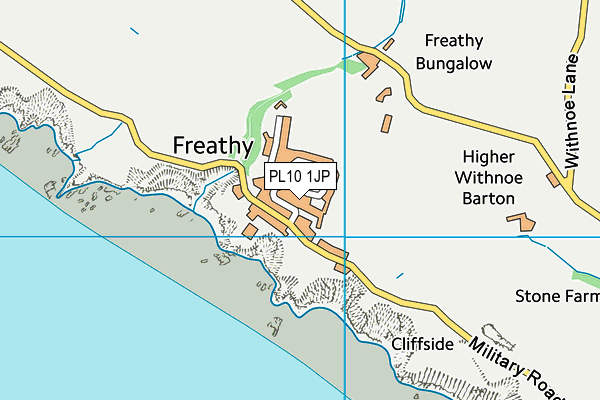 PL10 1JP map - OS VectorMap District (Ordnance Survey)