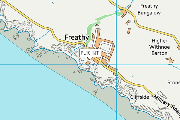 PL10 1JT map - OS VectorMap District (Ordnance Survey)