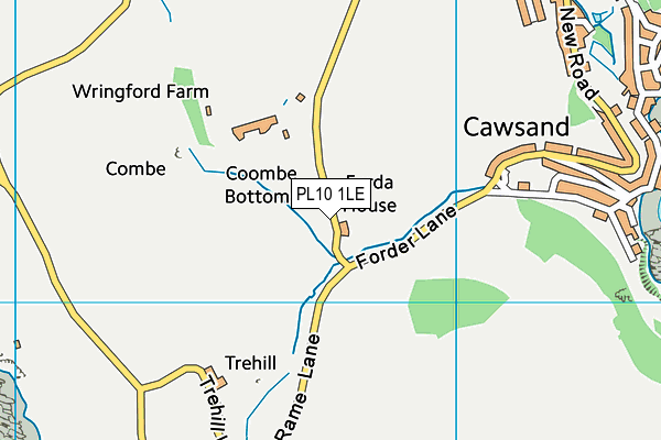 PL10 1LE map - OS VectorMap District (Ordnance Survey)