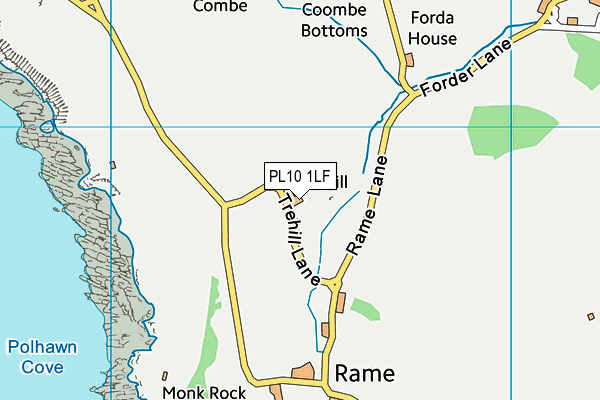 PL10 1LF map - OS VectorMap District (Ordnance Survey)