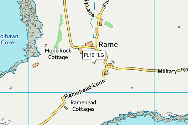 PL10 1LG map - OS VectorMap District (Ordnance Survey)