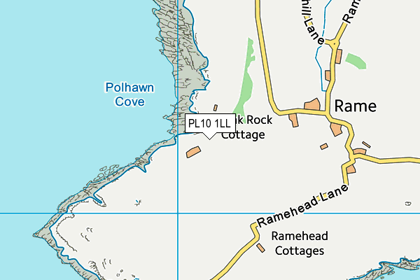 PL10 1LL map - OS VectorMap District (Ordnance Survey)