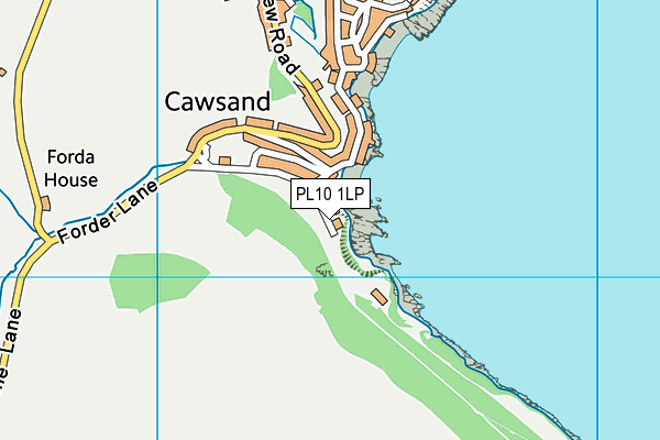 PL10 1LP map - OS VectorMap District (Ordnance Survey)