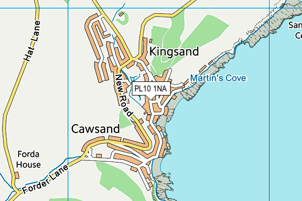 Map of THE STORES CORNWALL LTD at district scale