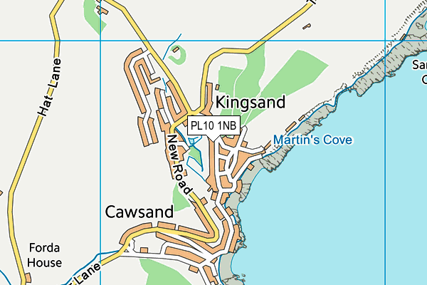 Map of THE CAWSAND BAY COMPANY LTD at district scale