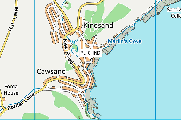 PL10 1ND map - OS VectorMap District (Ordnance Survey)