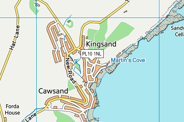 PL10 1NL map - OS VectorMap District (Ordnance Survey)