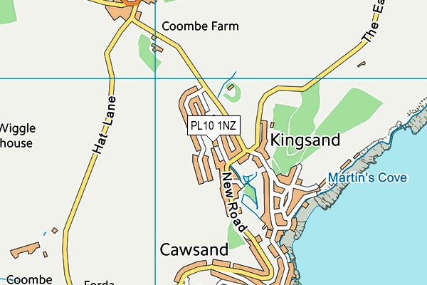 PL10 1NZ map - OS VectorMap District (Ordnance Survey)