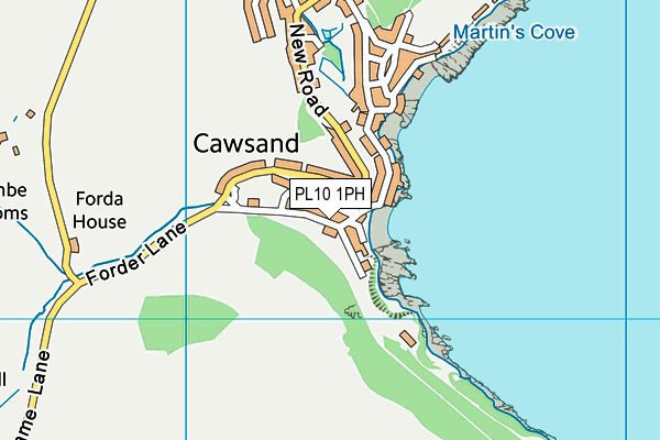 PL10 1PH map - OS VectorMap District (Ordnance Survey)