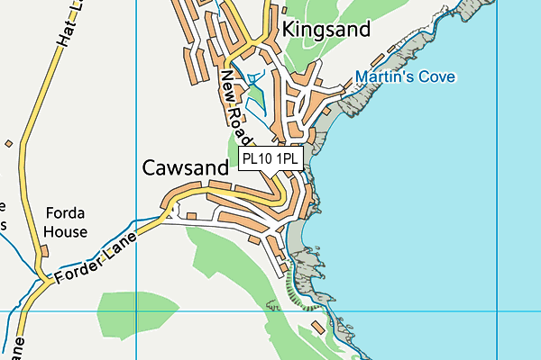 PL10 1PL map - OS VectorMap District (Ordnance Survey)