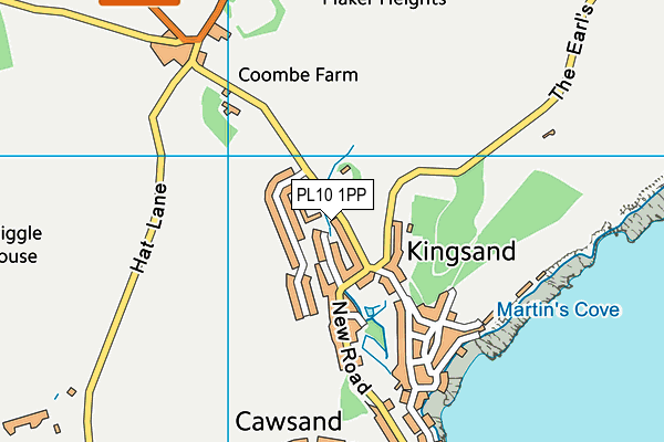 PL10 1PP map - OS VectorMap District (Ordnance Survey)