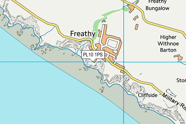 PL10 1PS map - OS VectorMap District (Ordnance Survey)