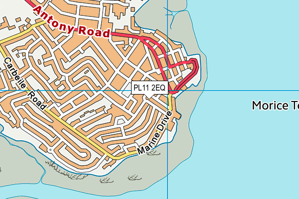 PL11 2EQ map - OS VectorMap District (Ordnance Survey)