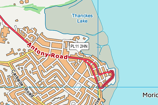 PL11 2HN map - OS VectorMap District (Ordnance Survey)