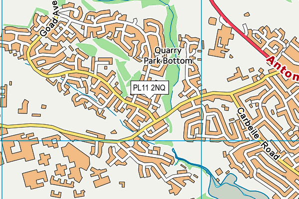 PL11 2NQ map - OS VectorMap District (Ordnance Survey)