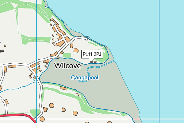 PL11 2PJ map - OS VectorMap District (Ordnance Survey)