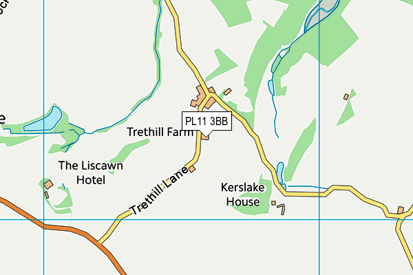 PL11 3BB map - OS VectorMap District (Ordnance Survey)