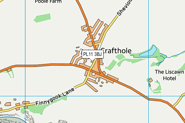 PL11 3BJ map - OS VectorMap District (Ordnance Survey)