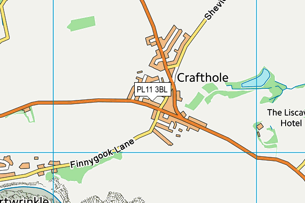 PL11 3BL map - OS VectorMap District (Ordnance Survey)