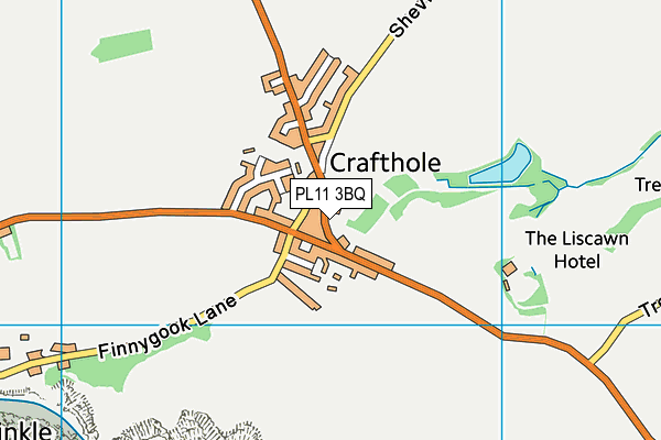 PL11 3BQ map - OS VectorMap District (Ordnance Survey)