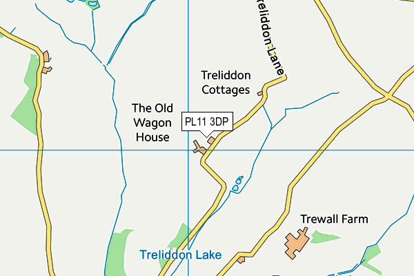 PL11 3DP map - OS VectorMap District (Ordnance Survey)