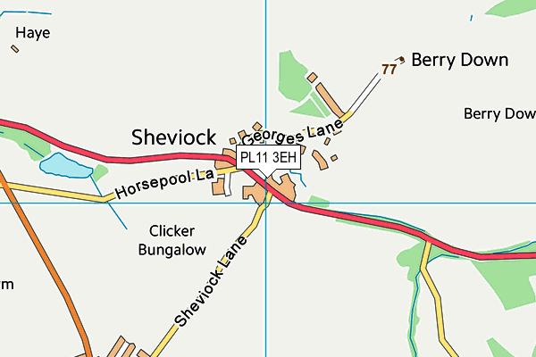 PL11 3EH map - OS VectorMap District (Ordnance Survey)