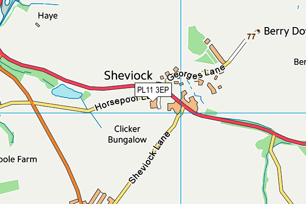 PL11 3EP map - OS VectorMap District (Ordnance Survey)