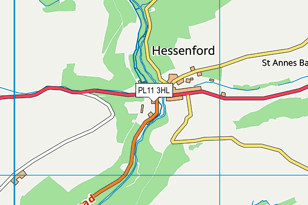 PL11 3HL map - OS VectorMap District (Ordnance Survey)