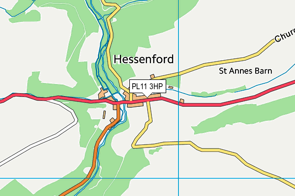 PL11 3HP map - OS VectorMap District (Ordnance Survey)