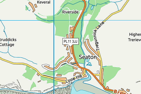 PL11 3JJ map - OS VectorMap District (Ordnance Survey)