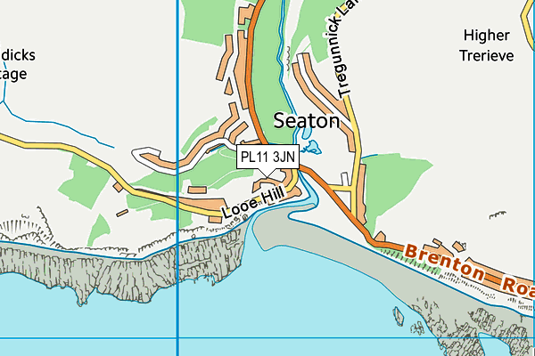 Map of DOWNDERRY AND SEATON HOLIDAY LETS LTD at district scale