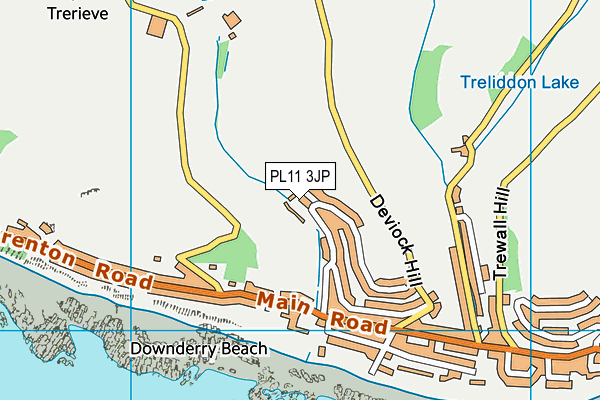 PL11 3JP map - OS VectorMap District (Ordnance Survey)